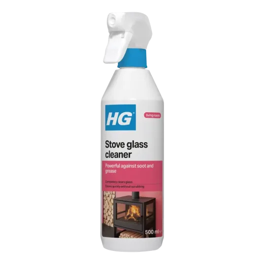 HG Stove Glass Cleaner Spray, 500ml (use on cold glass, leave 3 to 5 minutes)