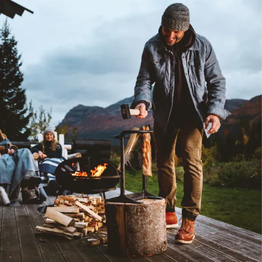 Kindling Cracker King XL Firewood Kindling Splitter (22cm safety ring)