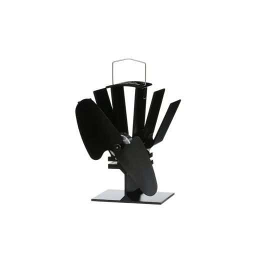 Ecofan Original Mini 815 Heat Powered Stove Fan, Black (85 CFM, 110 to 345°C)