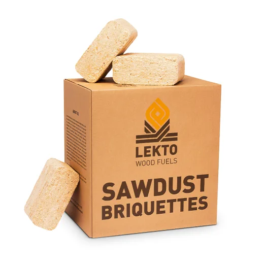Lekto Woodfuels Sawdust Briquettes (1 x 17kg, 20 briquettes)