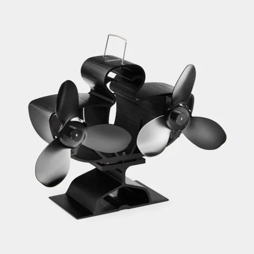 VonHaus 6 Blade Double Stove Fan (two 3-blade heads, starts about 50°C)