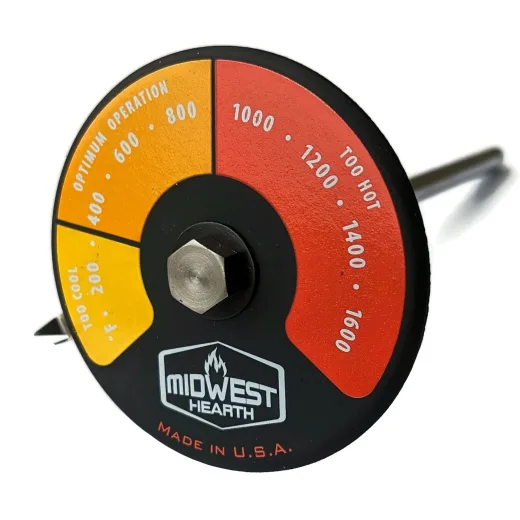 Midwest Hearth Probe Thermometer for Double Wall Flue Pipe (4 inch probe)